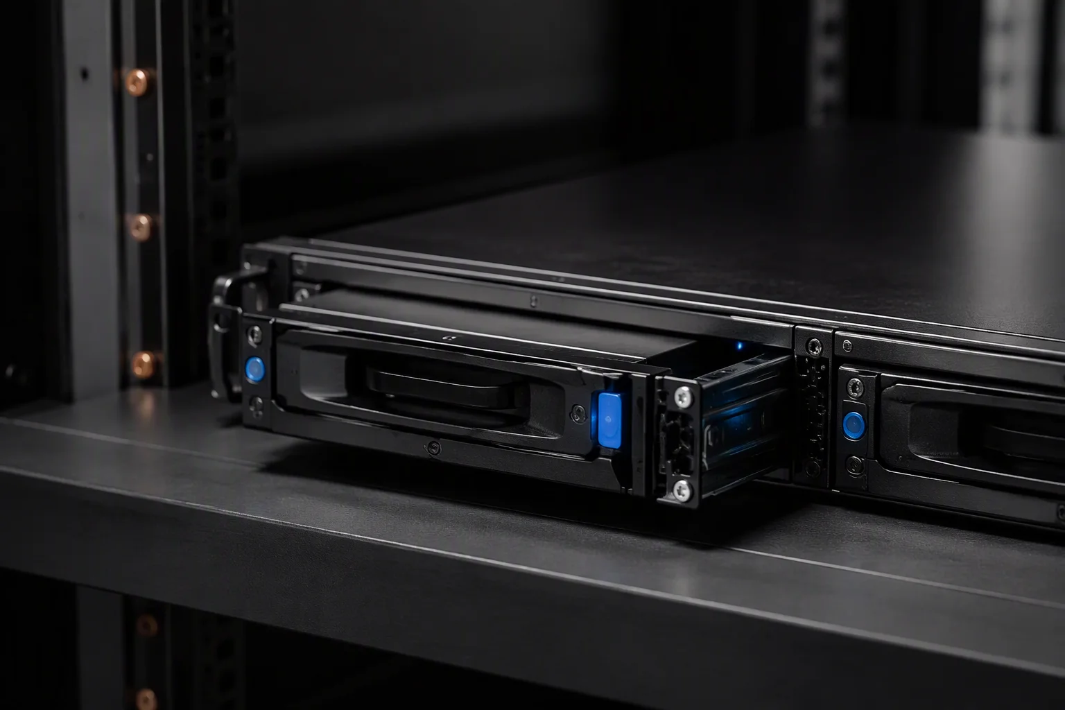 BBU battery backup module slotted in a power shelf