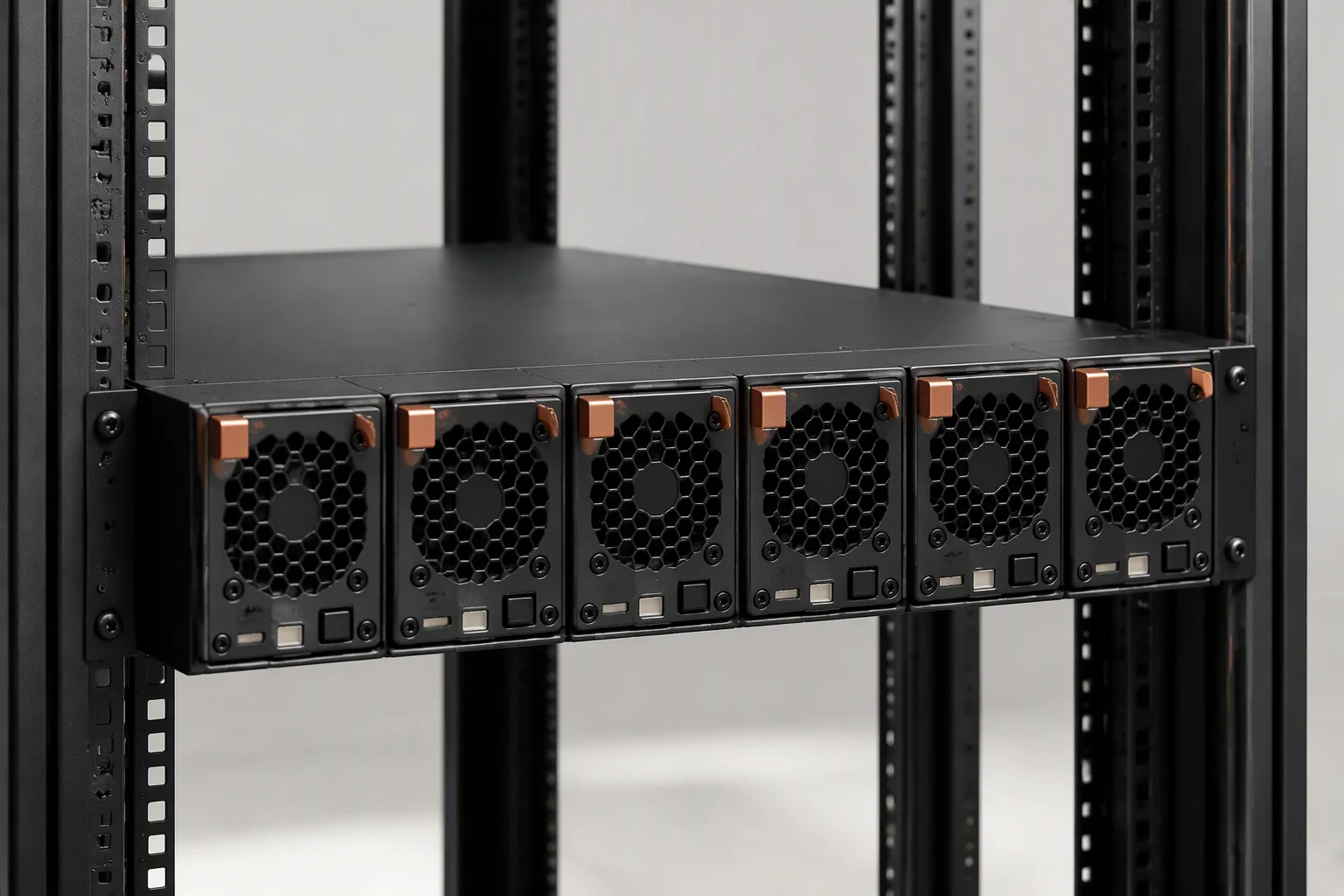 Engineer verifying integrated rack power commissioning data