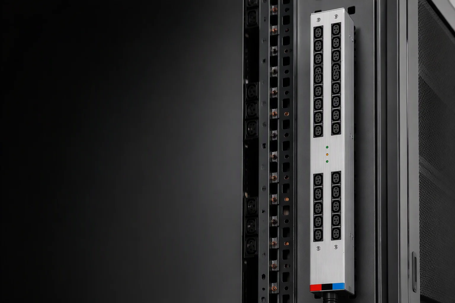 Smart rack PDU units mounted in a data center rack