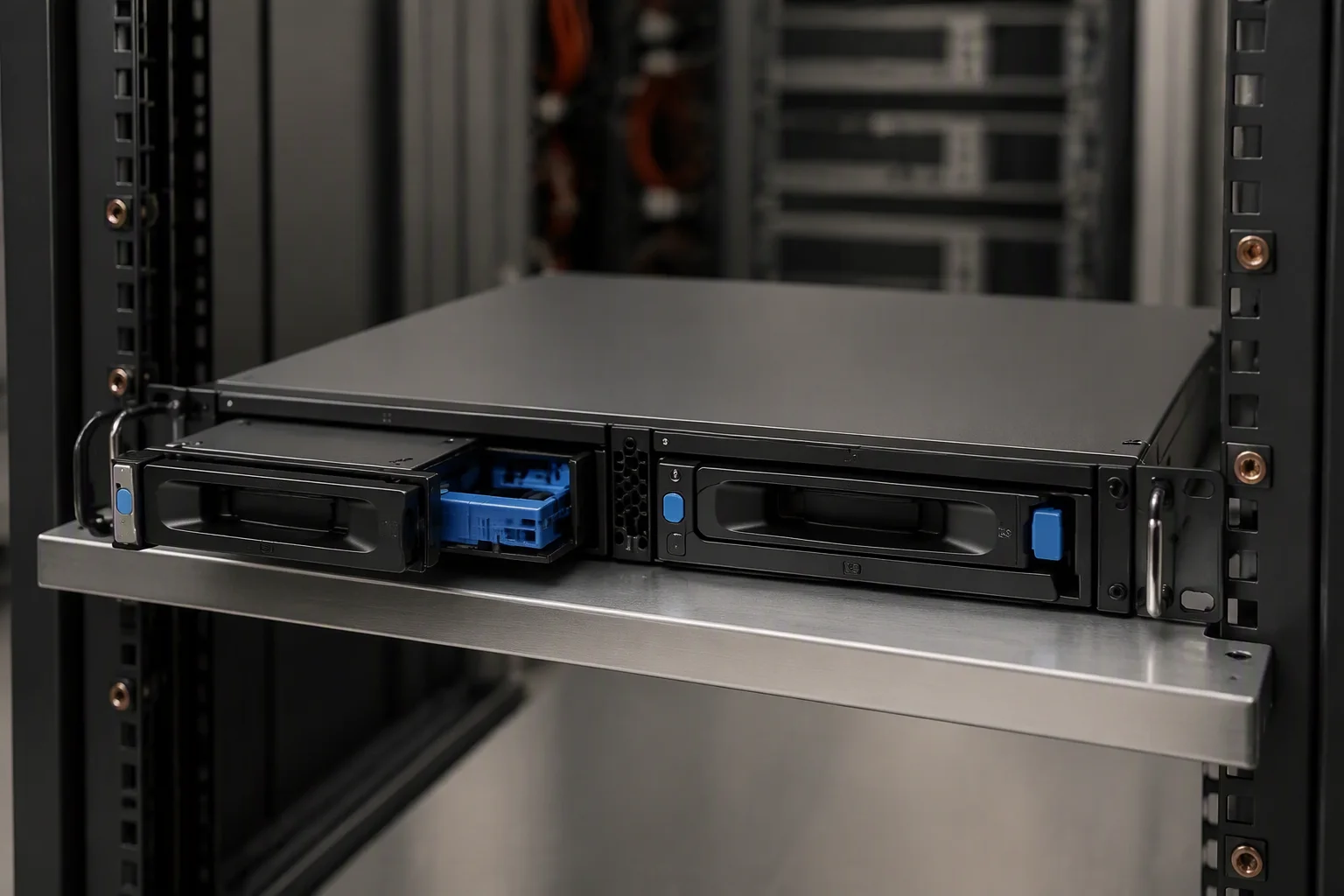 Rack BBU battery backup unit with hot-swap cartridges