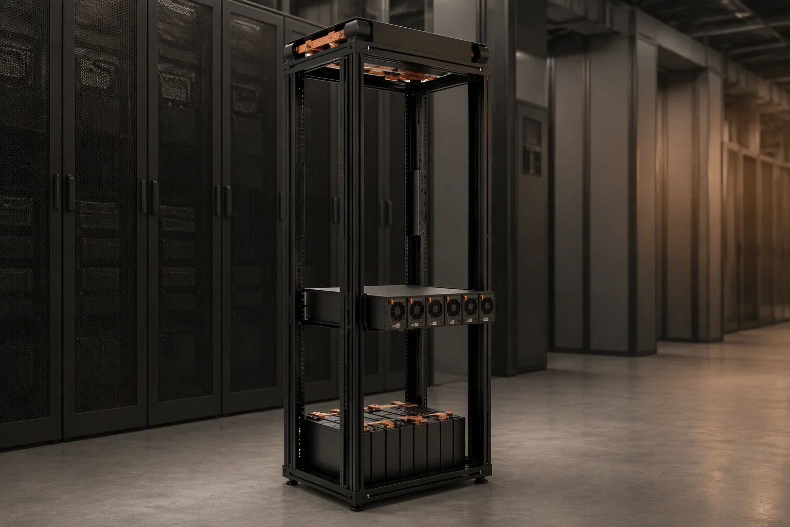 Integrated rack power system from busway to outlet