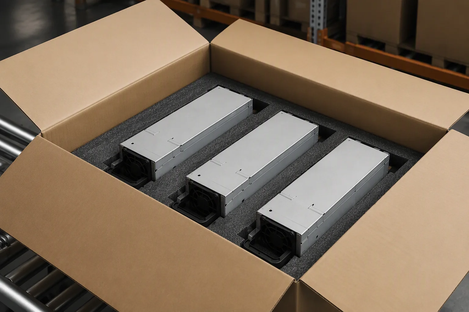 CRPS power supplies staged for a volume ramp